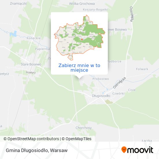 Mapa Gmina Długosiodło