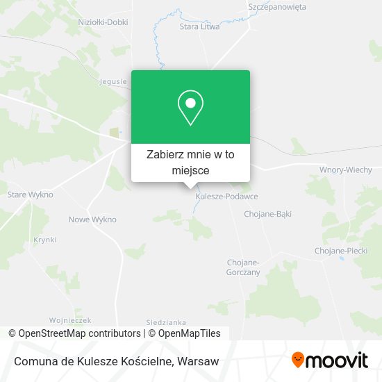 Mapa Comuna de Kulesze Kościelne