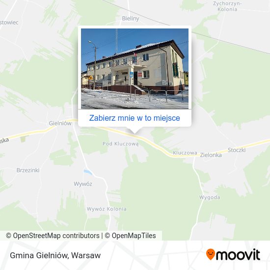 Mapa Gmina Gielniów