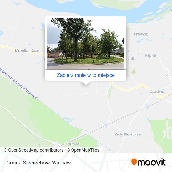 Mapa Gmina Sieciechów