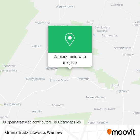 Mapa Gmina Budziszewice