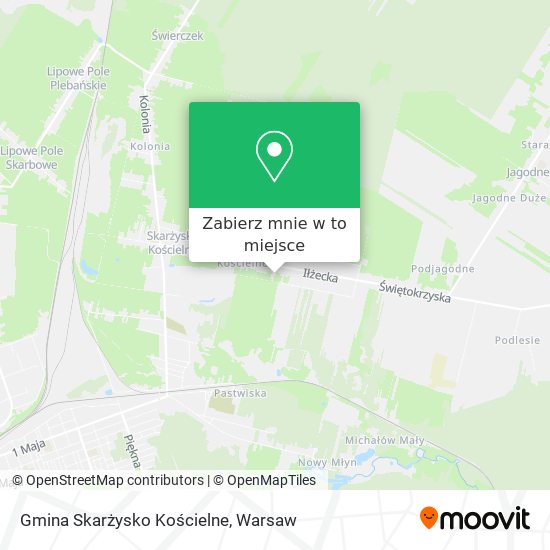 Mapa Gmina Skarżysko Kościelne