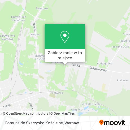 Mapa Comuna de Skarżysko Kościelne