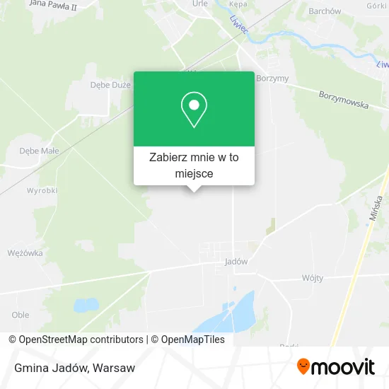 Mapa Gmina Jadów