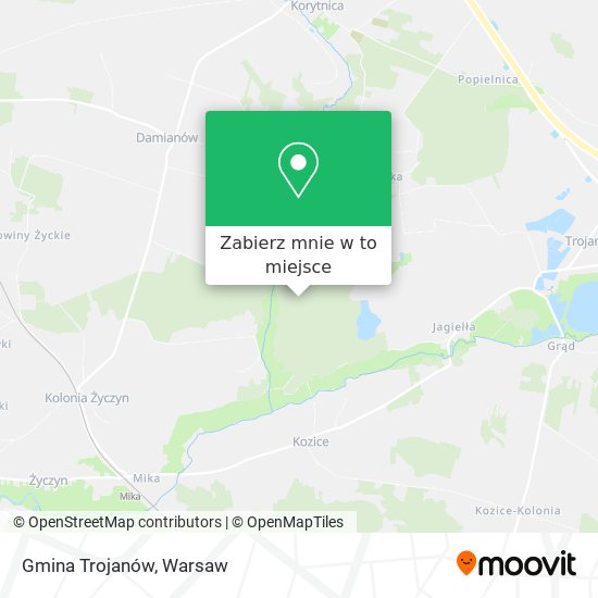 Mapa Gmina Trojanów