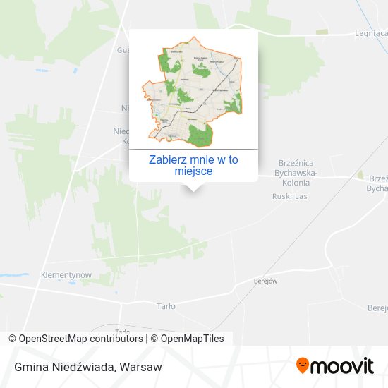 Mapa Gmina Niedźwiada