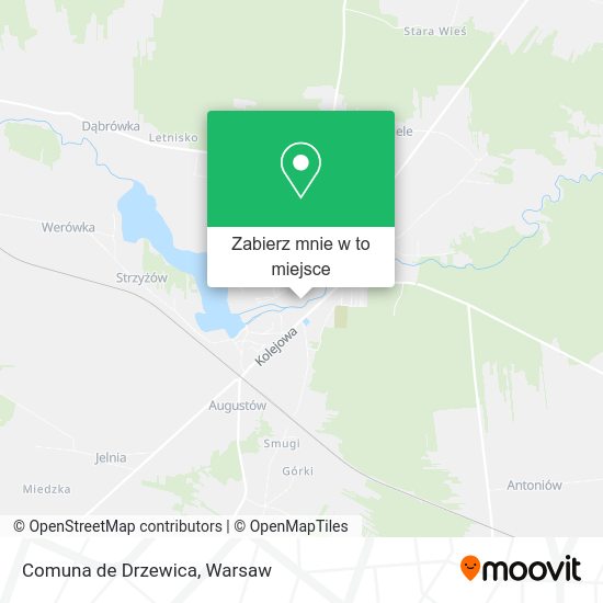 Mapa Comuna de Drzewica