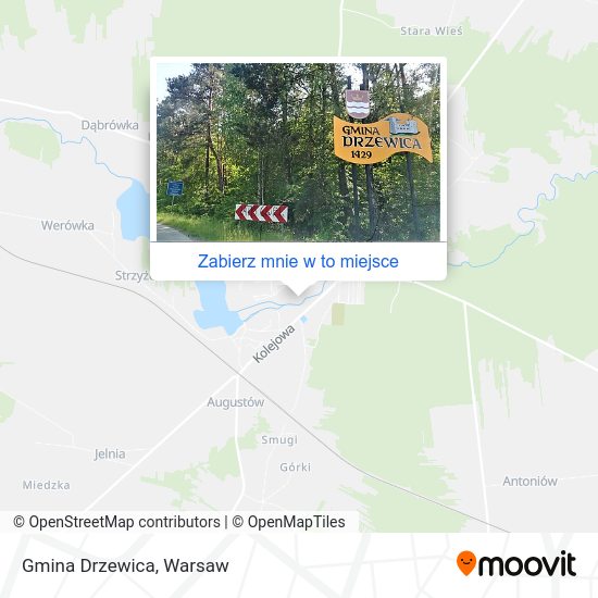 Mapa Gmina Drzewica