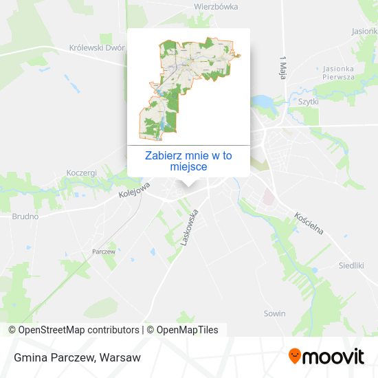 Mapa Gmina Parczew