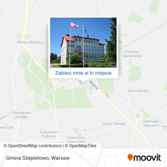 Mapa Gmina Szepietowo