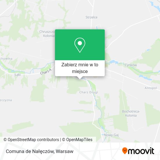 Mapa Comuna de Nałęczów