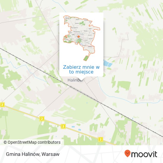 Mapa Gmina Halinów