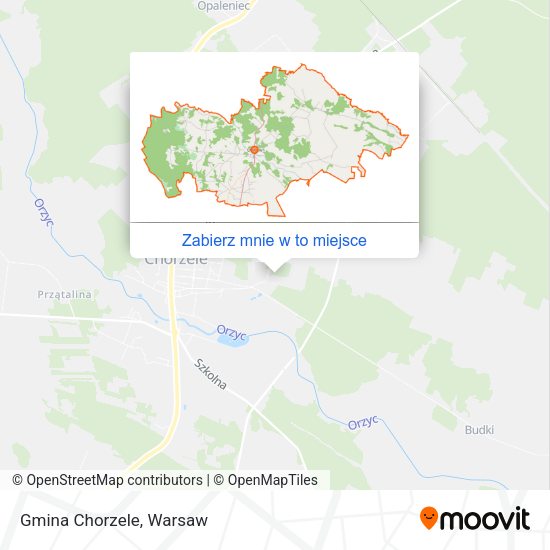 Mapa Gmina Chorzele