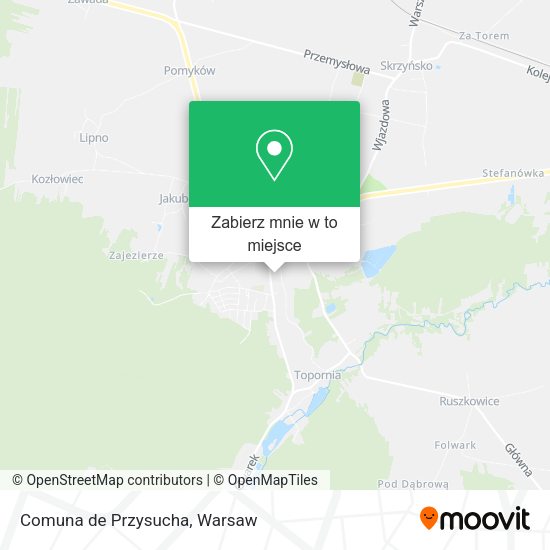 Mapa Comuna de Przysucha