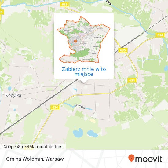 Mapa Gmina Wołomin