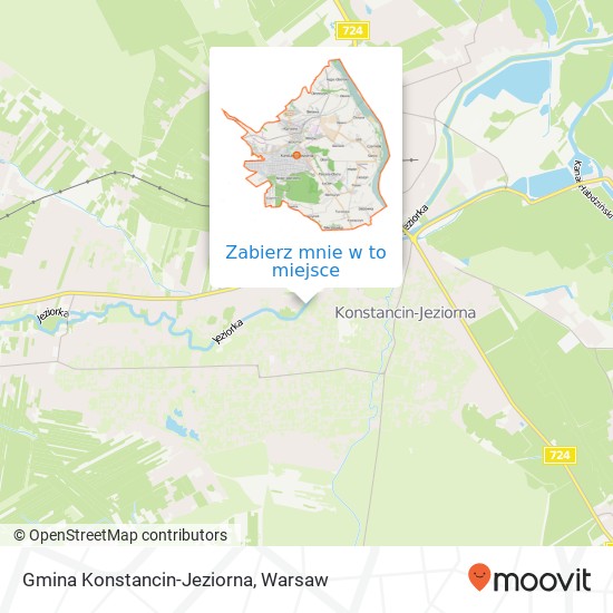 Mapa Gmina Konstancin-Jeziorna