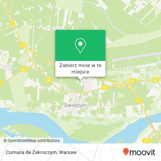 Mapa Comuna de Zakroczym