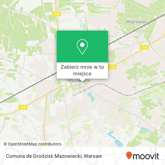 Mapa Comuna de Grodzisk Mazowiecki