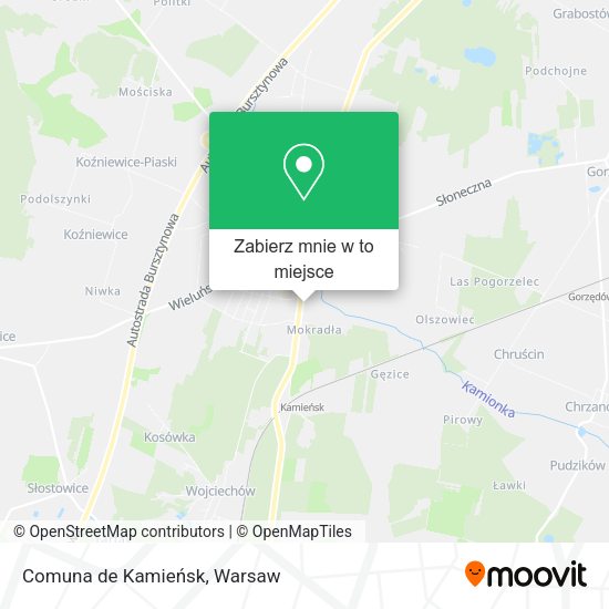 Mapa Comuna de Kamieńsk