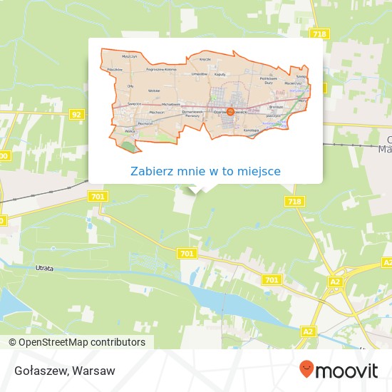 Mapa Gołaszew