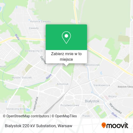 Mapa Bialystok 220 kV Substation