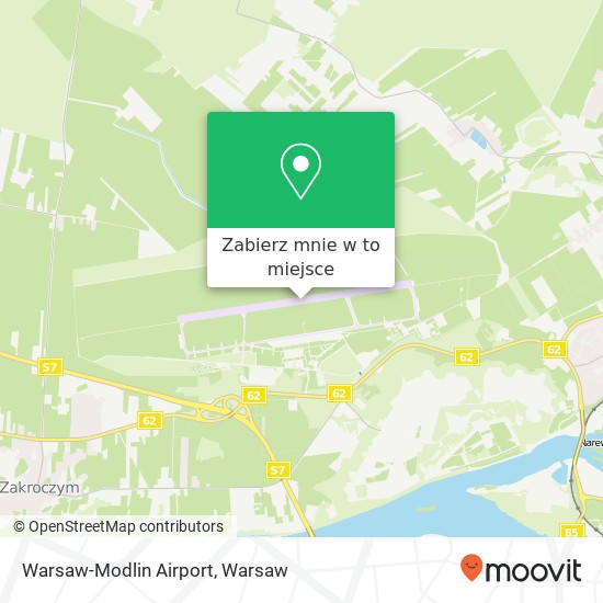 Mapa Warsaw-Modlin Airport