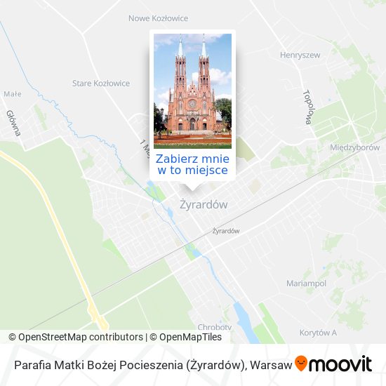 Mapa Parafia Matki Bożej Pocieszenia (Żyrardów)