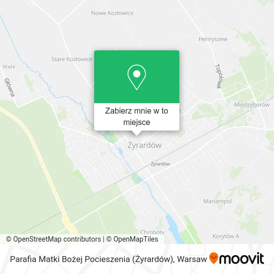 Mapa Parafia Matki Bożej Pocieszenia (Żyrardów)