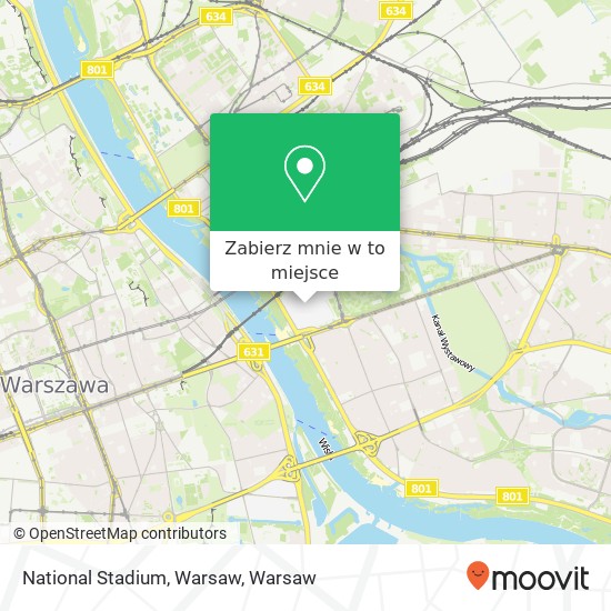 Mapa National Stadium, Warsaw