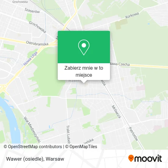 Mapa Wawer (osiedle)