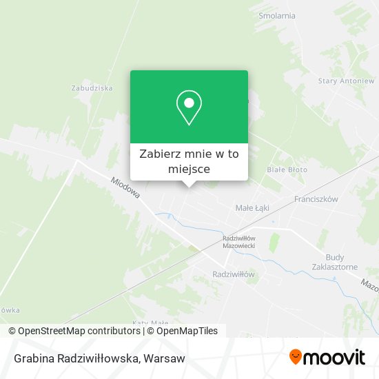 Mapa Grabina Radziwiłłowska