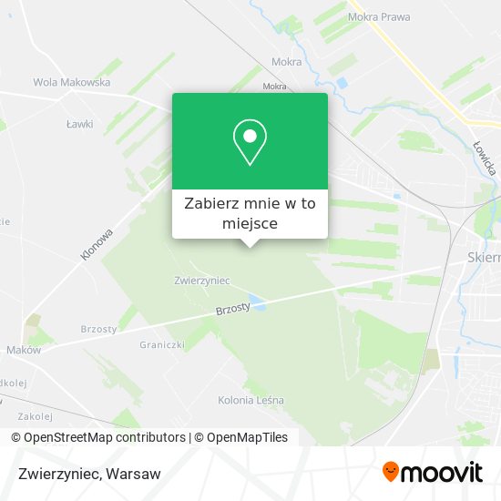 Mapa Zwierzyniec