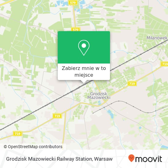 Mapa Grodzisk Mazowiecki Railway Station