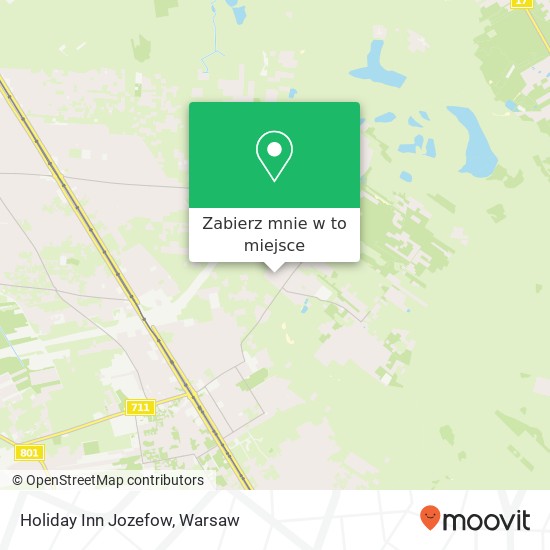 Mapa Holiday Inn Jozefow