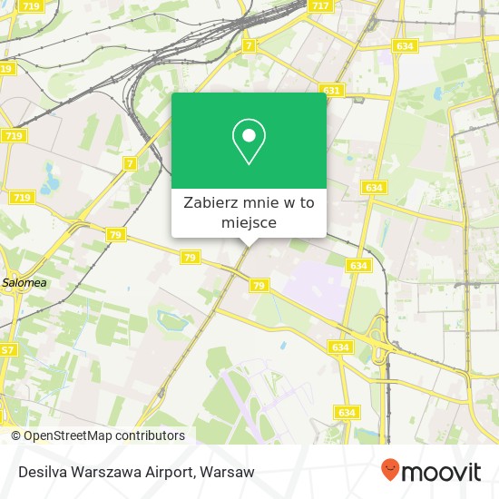 Mapa Desilva Warszawa Airport