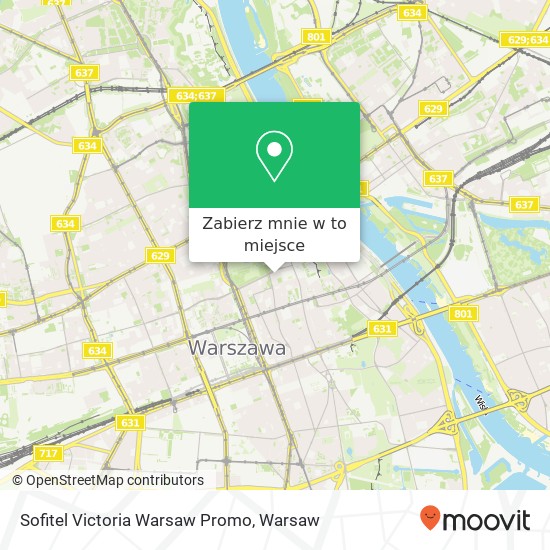 Mapa Sofitel Victoria Warsaw Promo