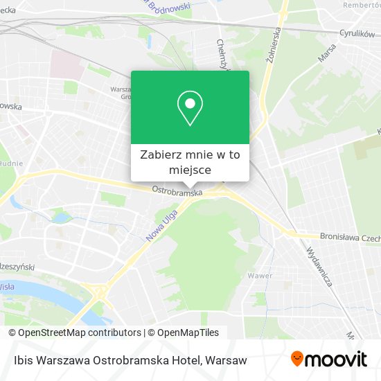 Mapa Ibis Warszawa Ostrobramska Hotel