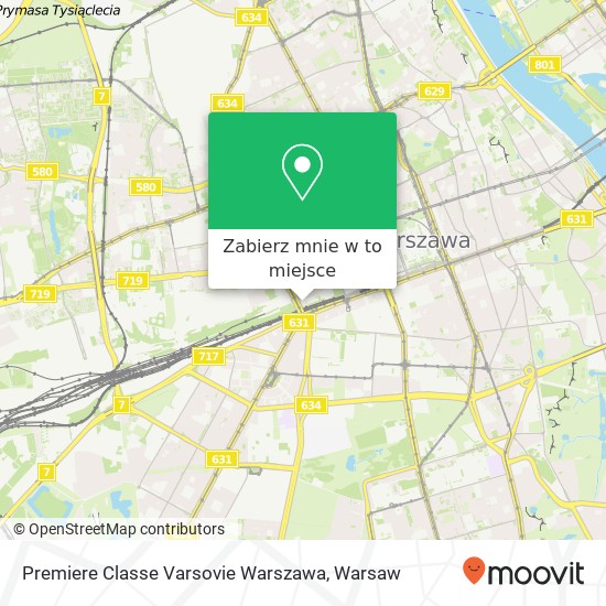 Mapa Premiere Classe Varsovie Warszawa