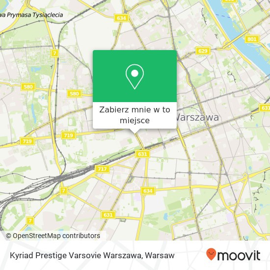 Mapa Kyriad Prestige Varsovie Warszawa