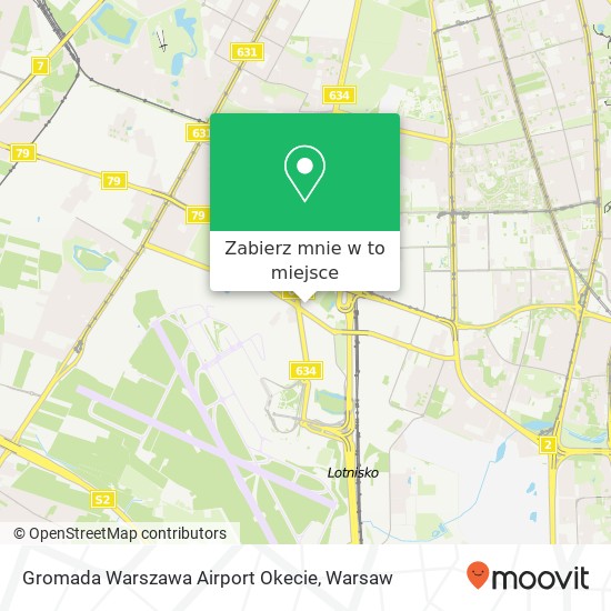 Mapa Gromada Warszawa Airport Okecie