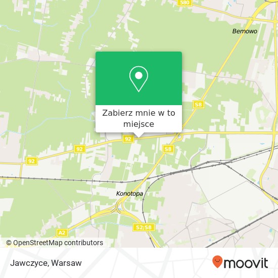 Mapa Jawczyce