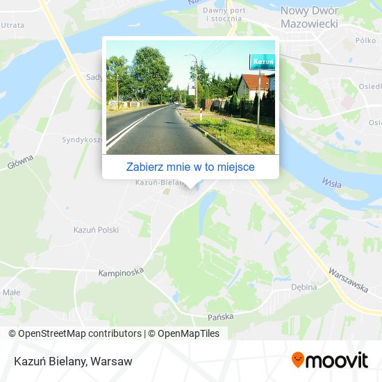 Mapa Kazuń Bielany