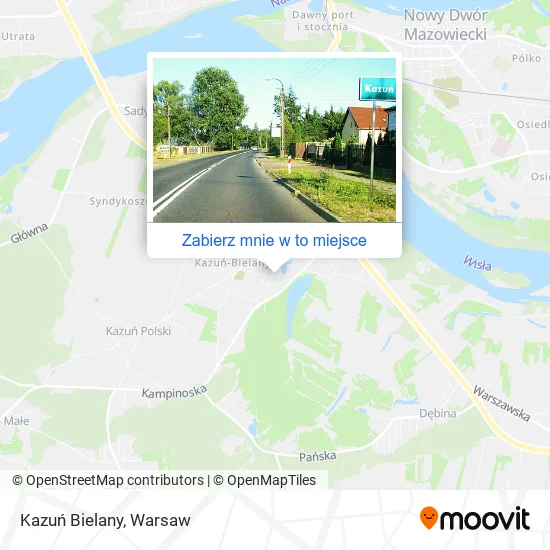 Mapa Kazuń Bielany