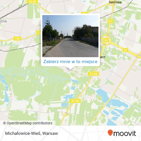 Mapa Michałowice-Wieś