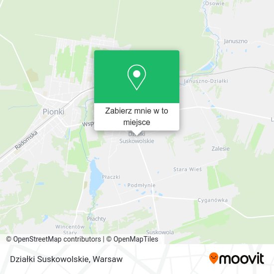 Mapa Działki Suskowolskie