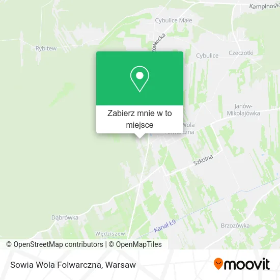 Mapa Sowia Wola Folwarczna