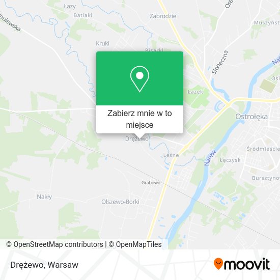 Mapa Drężewo