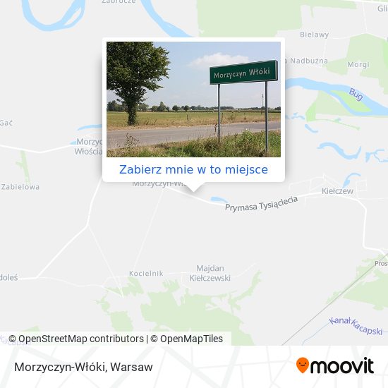 Mapa Morzyczyn-Włóki