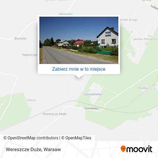 Mapa Wereszcze Duże