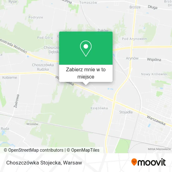 Mapa Choszczówka Stojecka